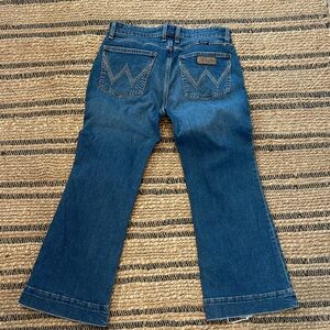 Wrangler Women's Dark Blue Flare Jeans